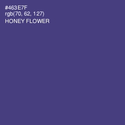 #463E7F - Honey Flower Color Image